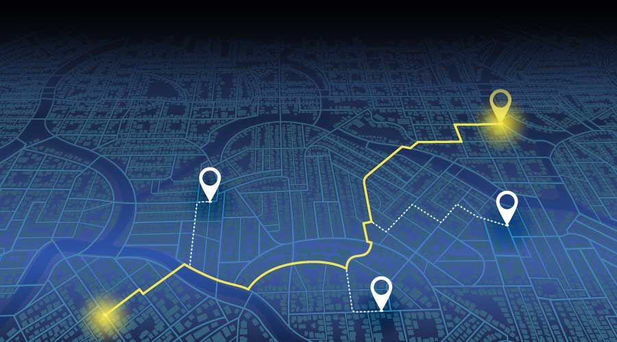 Map of lanes NextLOAD.com